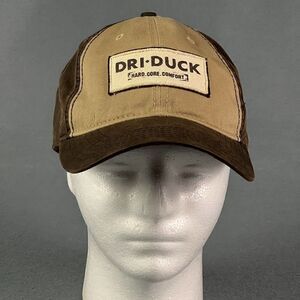 Dri-Duck Baseball Cap Brown Oil Cloth Rugged Essentials Hard Core Comfort Hat